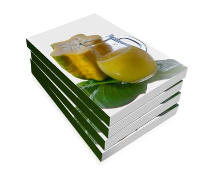 book of  babaco  and a babaco juice
