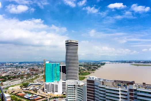 Cityscape view of the city of Guayaquil, Ecuador