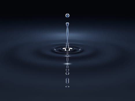 An image of a black water drop background