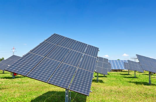 An image of a big solar plant