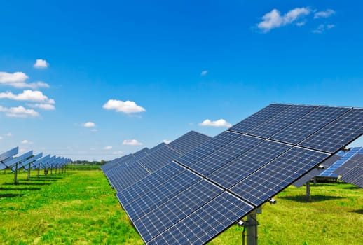 An image of a big solar plant
