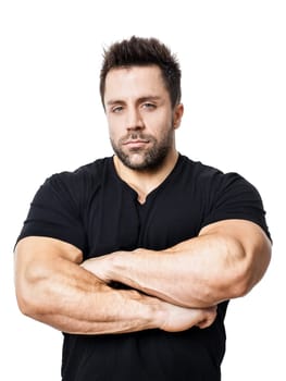 A young,musculosian man in a T-shirt