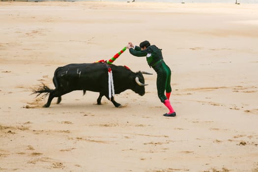 Bullfighting in las ventas Madrid Spain.