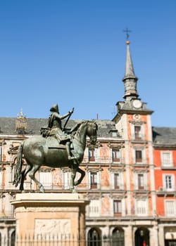 Felipe III on horseback. Madrid Plaça Maior