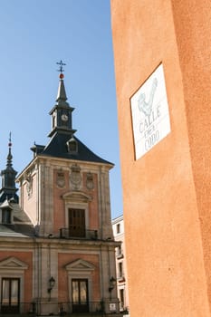 Elbow street in Madrid - Spain. Calle del Codo