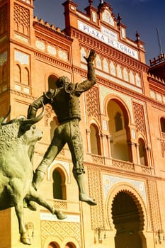 Statue of Bullfighter in Madrid Las Ventas