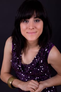 an young beautiful woman close up portrait
