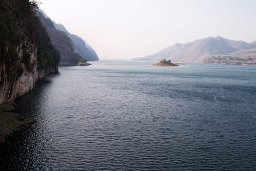 Khao Laem Dam environment outdoors lake