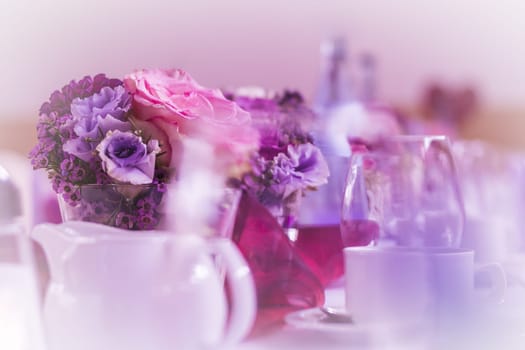 High class arrangement for e.g. a wedding, birthday or business meeting.