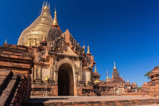 Bagan buddha tower at day , famous place in Myanmar/ Burma