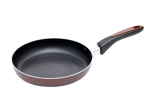 large frying pan isolated on white background