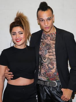 DSDS participant 2017 singer Maria Voskania and DSDS winner 2016 singer Prince Damien ARD TV show Schlager Countdown Oldenburg 25.03.2017