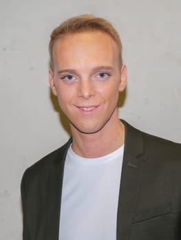 Singer Sandro on the Red Carpet for the ARD TV show Schlager Countdown in Oldenburg on 25.03.2017