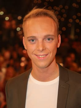 Singer Sandro after the ARD TV show Schlager Countdown in Oldenburg on 25.03.2017