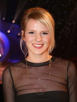 German ESC participant 2017 singer Levina after the ARD TV show Schlager Countdown in Oldenburg on 25.03.2017