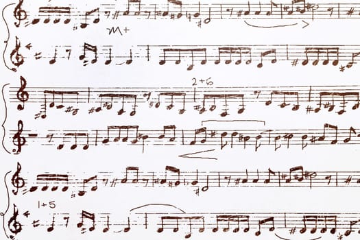 Close up of sheet music pattern paper, texrutre background