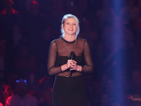 German ESC participant 2017 singer Levina in the ARD TV show Schlager Countdown in Oldenburg on 25.03.2017