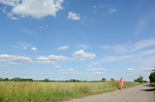 lonely young woman