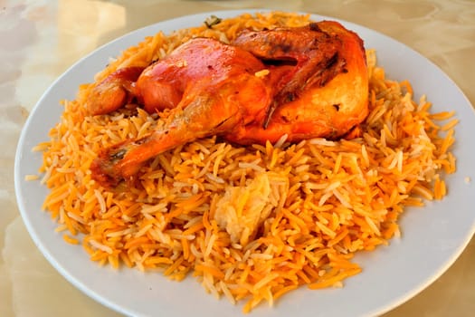 Chicken with rice in Qatar