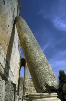The temple city of Baalbek in the east of Lebanon in the middle east.