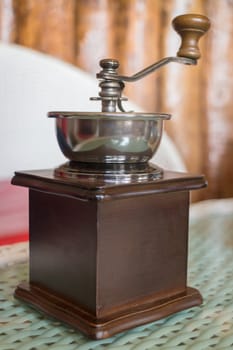 Mill For Grinding Roasted Coffee Grain, stock photo