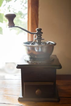 Mill For Grinding Roasted Coffee Grain, stock photo
