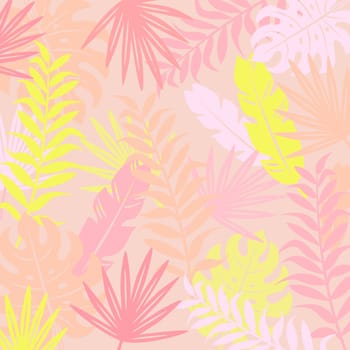 Tropical modern background, vector illustration.