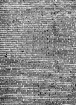 brick wall construction surface black white