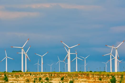 Wind Turbines at the Cape Kaliakra, Bulgaria