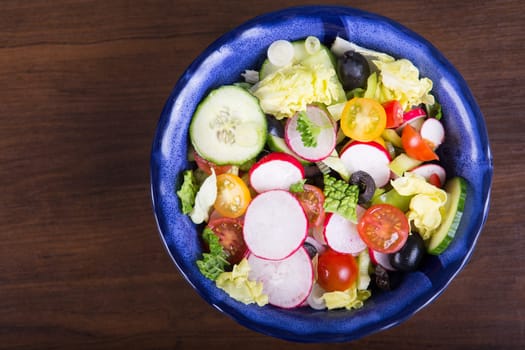 Fresh salad with vegetables