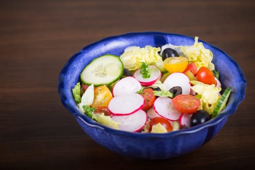 Fresh salad with vegetables