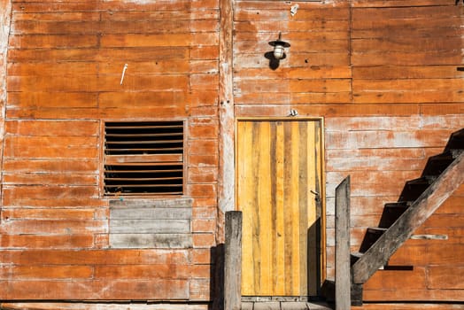 Old rustic building in Punta Allen, Mexico