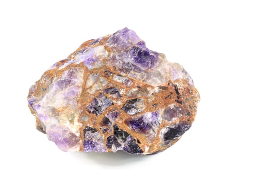 Amethyst,raw stone,conglomerate,size of the handpiece approx. 12 cm