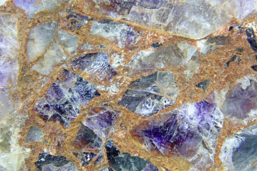 Amethyst,raw stone,conglomerate,image width approx. 8 cm