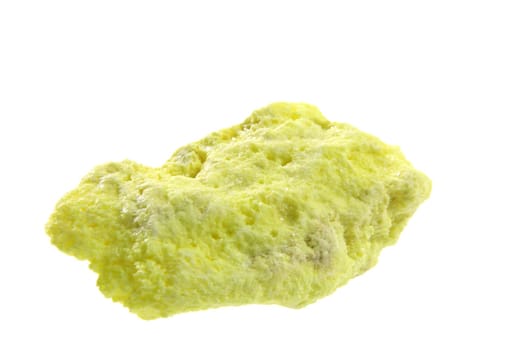 Sulphur,in front of white background - size of the sample approx. 7 cm