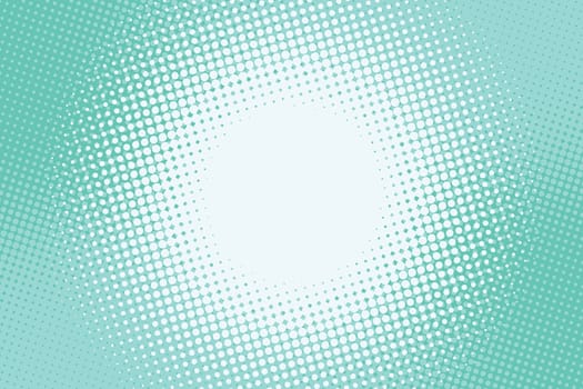 Turquoise green background lighting in the centre. Pop art retro comic book vector illustration