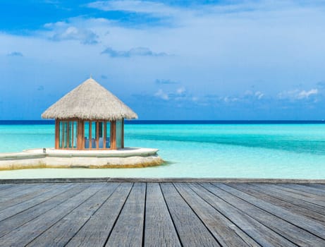 beautiful beach and tropical sea