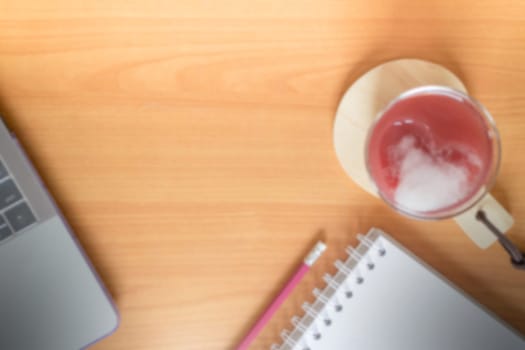 Mix Fruit Juice On Working Table, stock photo