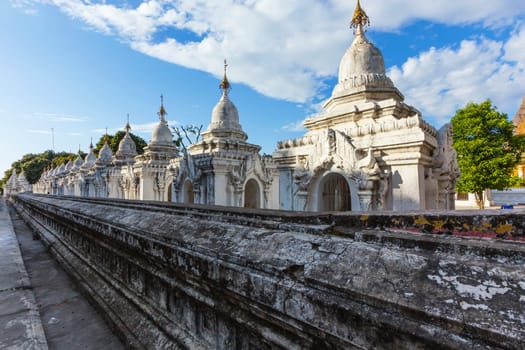 Kuthodaw Paya , famous mandalay pagoda in myanmar ( Burma )