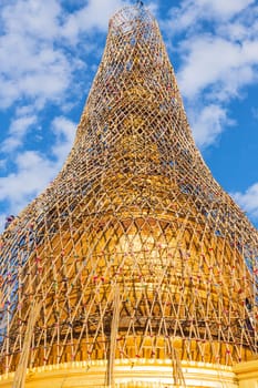 Renovation of temple in myanmar ( Burma ) after earthquake