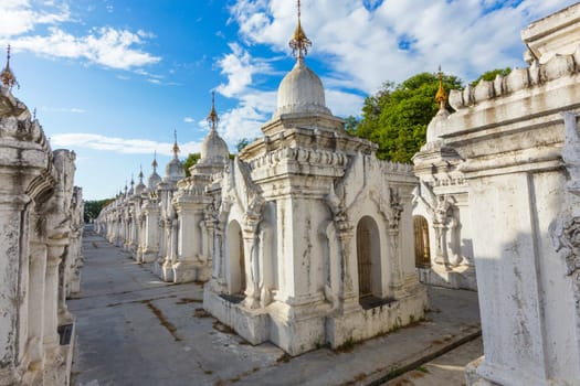 Kuthodaw Paya , famous mandalay pagoda in myanmar ( Burma )