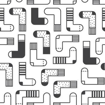 Cute colorful background for kid web site and printing. Socks pattern in modern youth style