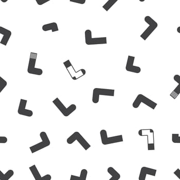 Cute colorful background for kid web site and printing. Socks pattern in modern youth style