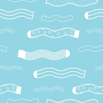 Cute colorful background for kid web site and printing. Socks pattern in modern youth style