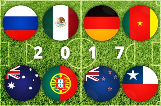 Confederations 2017 Cup football countries participant