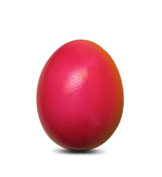 painted easter egg isolated on white