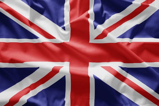 Closeup of Flag of uk