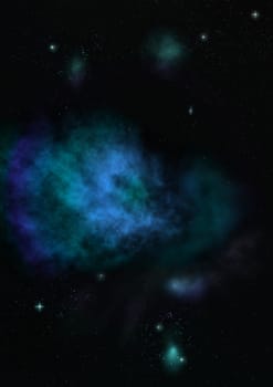 Star field in space a nebulae and a gas congestion. Elements of this image furnished by NASA .
