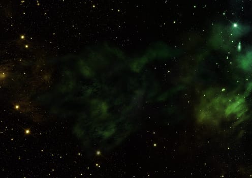 Far being shone nebula and star field against space. Elements of this image furnished by NASA .