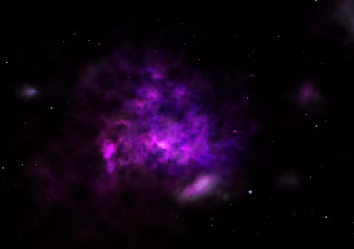 Star field in space a nebulae and a gas congestion. "Elements of this image furnished by NASA""."